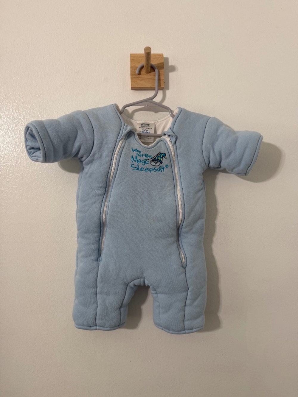 Baby Merlin Magic Sleepsuit Blue Large 6-9 Months Blue